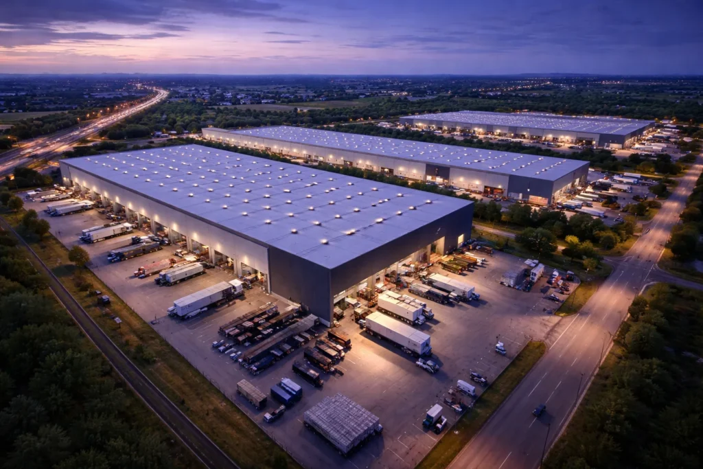 Hală logistică și industrială modernă